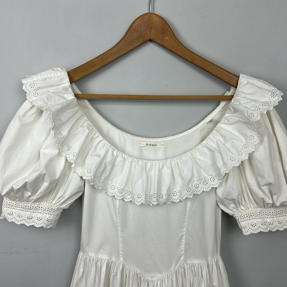 Doen White Ruffled Mini Dress - Picture 6 of 15